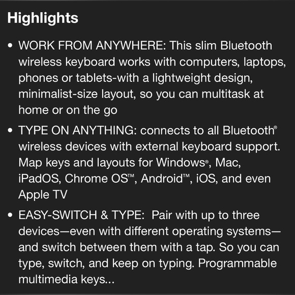 Logitech Bluetooth Keyboard K380 - Picture 8 of 9